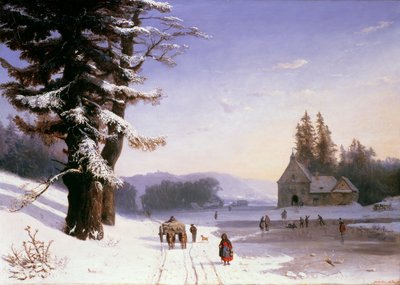 Snow Scene in the South of France, 1868 by Josephine Bowes